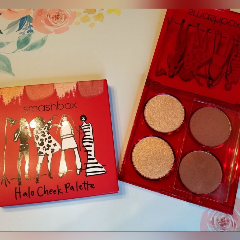 Brand New Smashbox Halo Face Blush Highlighter Contour Palette (Cream+ Powder)